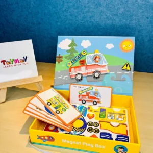 Magnet Play Box Puzzle Blocks (Vehicle edition)